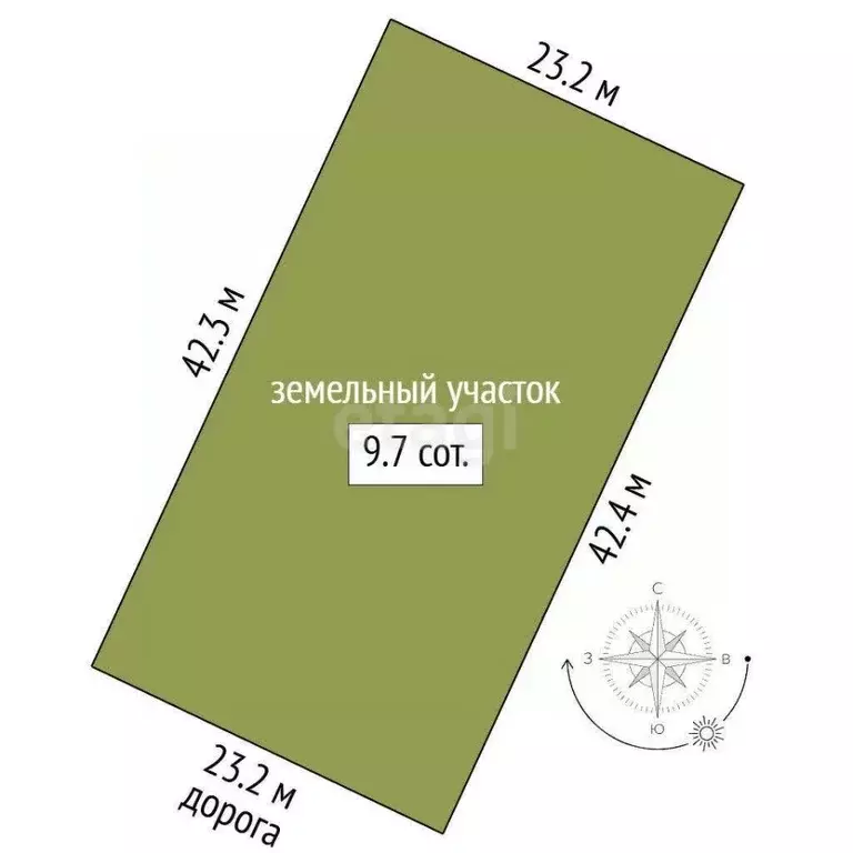 Участок в Мордовия, Лямбирский район, Берсеневское с/пос, Альтерра кп  ... - Фото 2