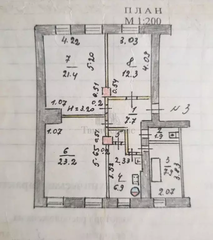 3-к кв. Тульская область, Тула ул. Циолковского, 6 (82.2 м) - Фото 1