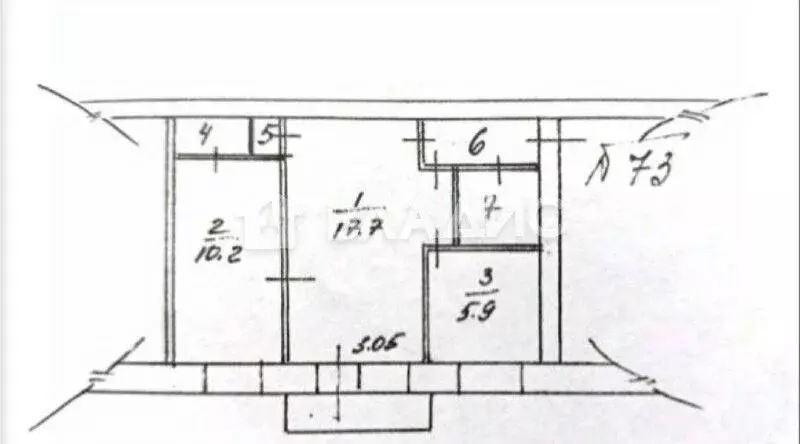 2-к кв. Воронежская область, Воронеж ул. Космонавтов, 22 (42.0 м) - Фото 2