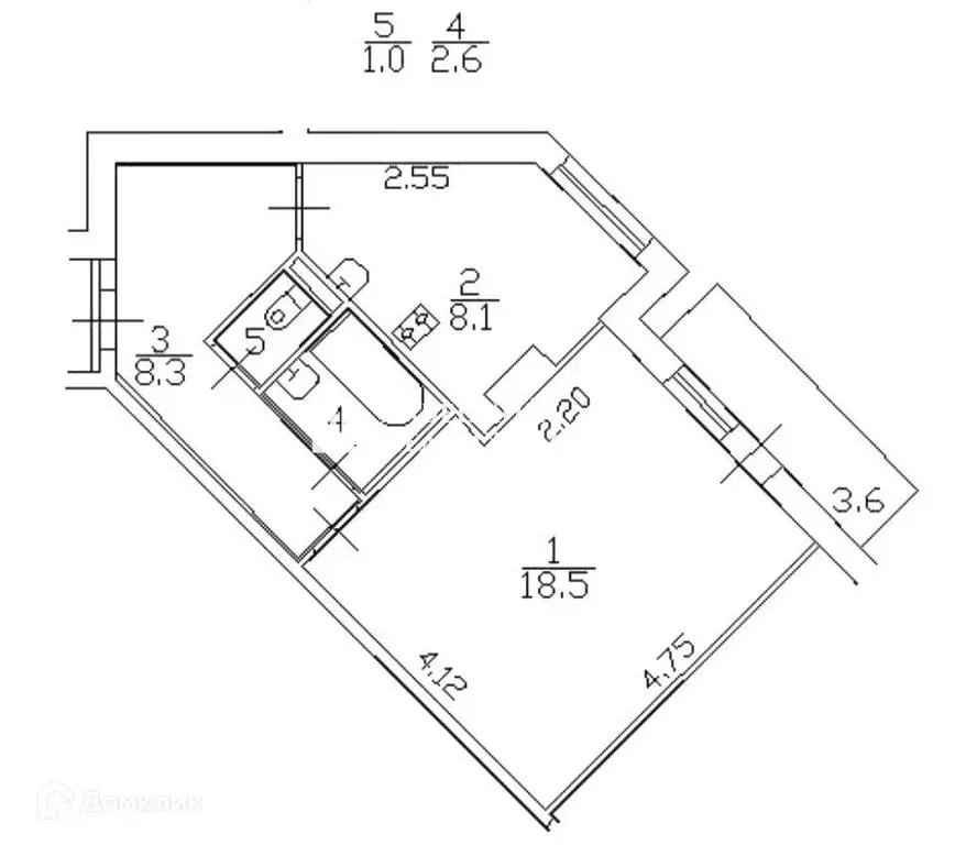 Продаётся 1-к квартира, 38.5 м - Фото 1
