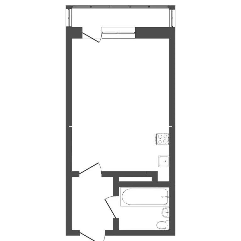Квартира-студия: Пермь, улица Советской Армии, 60 (25.9 м) - Фото 0