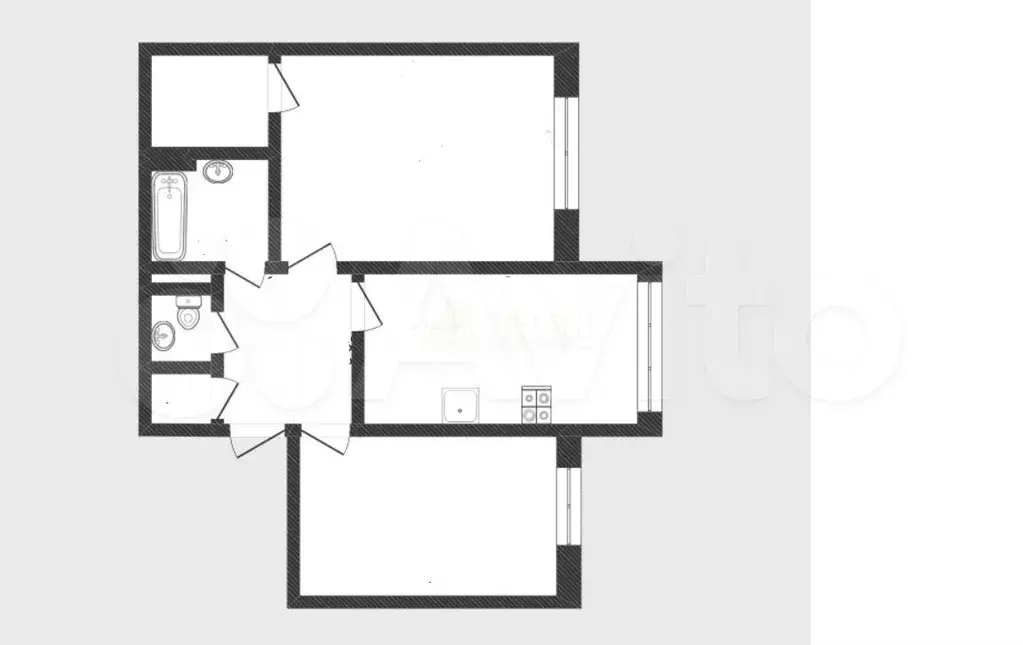 2-к. квартира, 69 м, 5/8 эт. - Фото 0