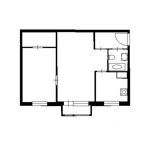2-к кв. Башкортостан, Уфа Дагестанская ул., 19 (46.0 м) - Фото 2