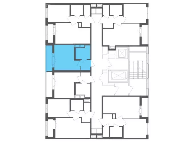 Квартира-студия: посёлок Шушары, Старорусский проспект, 3к1 (22.4 м) - Фото 2