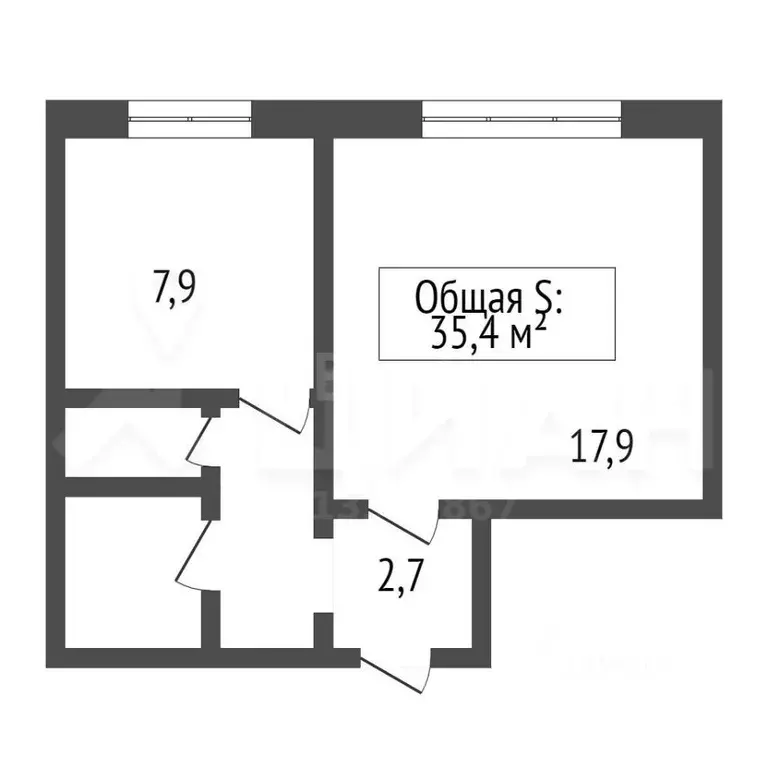 1-к кв. Москва Каширское ш., 51К2 (36.6 м) - Фото 1