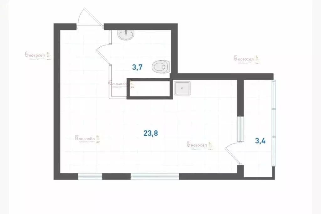 1-комнатная квартира: Екатеринбург, улица Крауля, 4 (29 м) - Фото 0