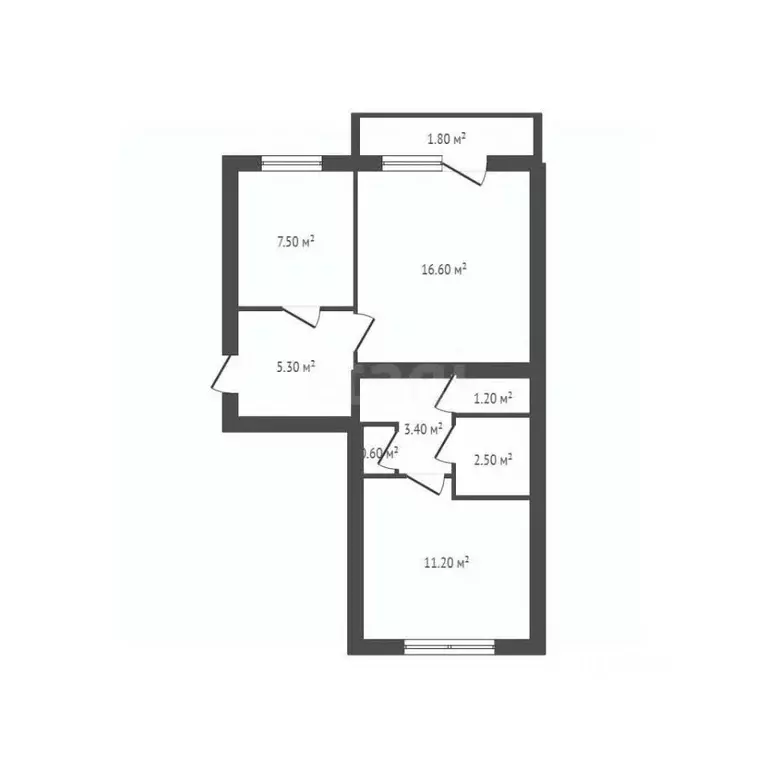 2-к кв. Брянская область, Брянск пер. Осоавиахима, 7А (48.3 м) - Фото 0