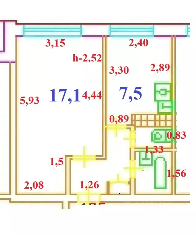 1-к кв. Москва Якорная ул., 7 (31.7 м) - Фото 2
