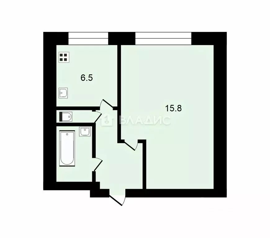 1-к кв. Москва ул. Касаткина, 22 (29.9 м) - Фото 2