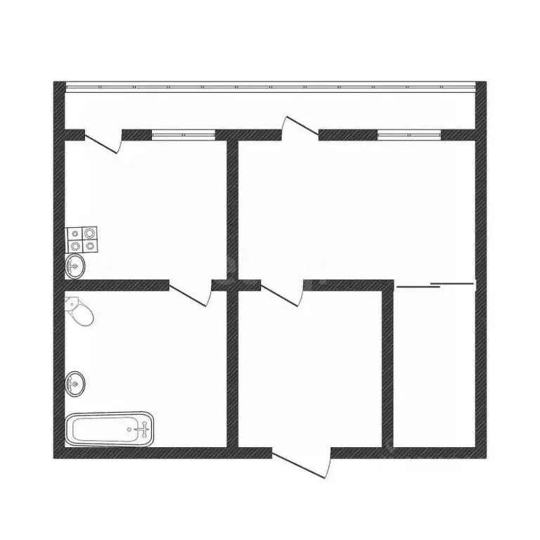 1-к кв. Смоленская область, Смоленск Кловская ул., 25а (39.9 м) - Фото 2