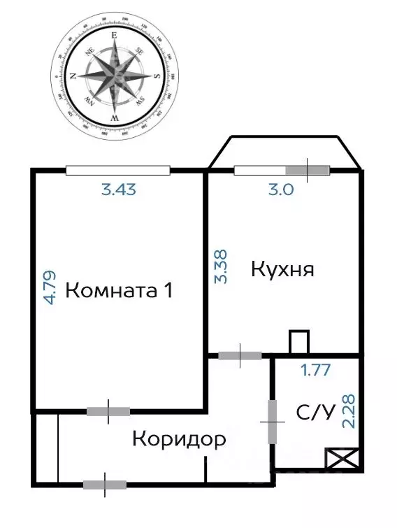 1-к кв. Московская область, Ленинский городской округ, Боброво пгт ул. ... - Фото 1