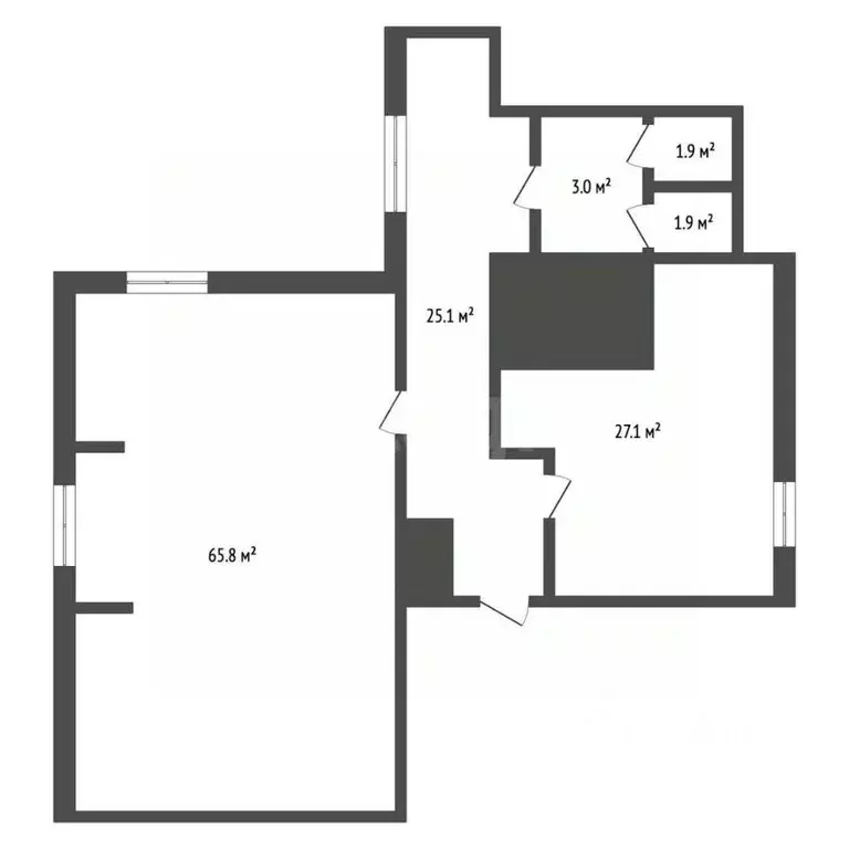 Офис в Ханты-Мансийский АО, Ханты-Мансийск ул. Гагарина, 156 (128 м) - Фото 2