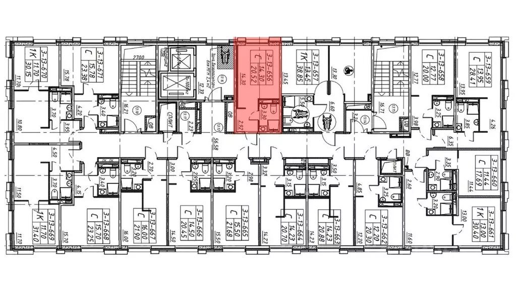 Студия Санкт-Петербург Московское ш., 13ЖЗ (20.52 м) - Фото 0