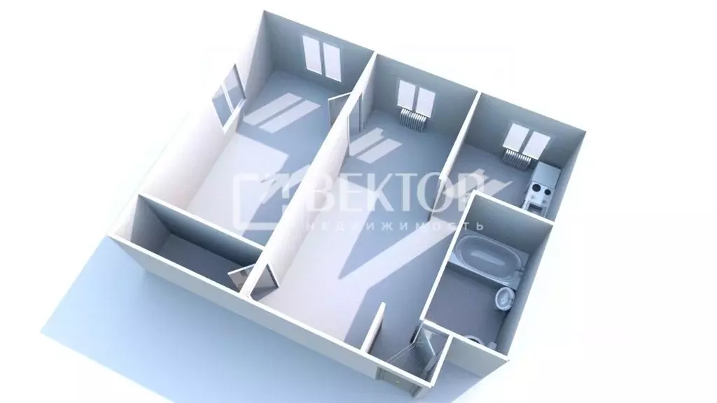 2-к кв. Костромская область, Кострома Кинешемское ш., 22 (42.0 м) - Фото 1
