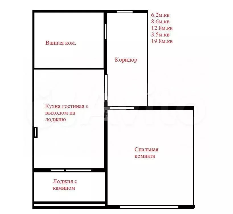 1-к. квартира, 44,5 м, 14/16 эт. - Фото 0
