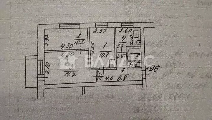 3-к кв. Коми, Сыктывкар Коммунистическая ул., 69 (51.7 м) - Фото 1
