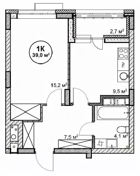 1-к кв. Нижегородская область, Нижний Новгород пос. Cовхоза Цветы,  ... - Фото 1