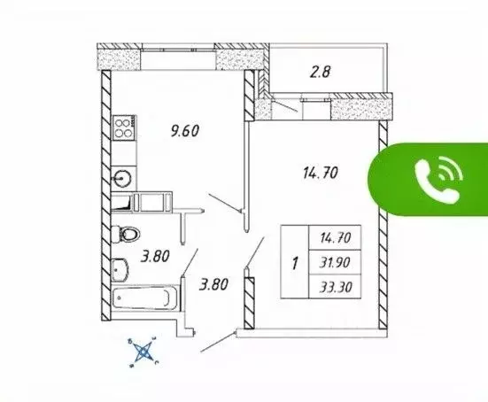 1-к кв. Московская область, Люберцы Зенино ЖК Самолет мкр, ул. Дружбы, ... - Фото 1