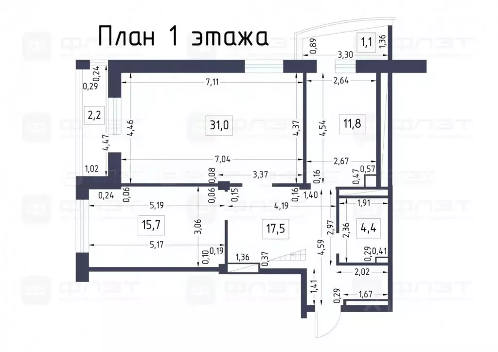 5-к кв. Татарстан, Казань ул. Сибирский Тракт, 23Б (155.4 м) - Фото 1