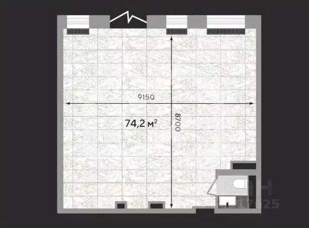 Торговая площадь в Москва Зорге 9 жилой комплекс, 9Ак6 (74 м) - Фото 2