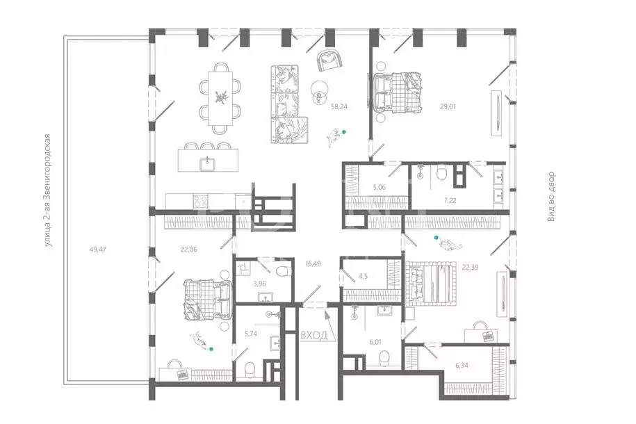 4-комнатная квартира: Москва, улица Костикова, 4к4 (237 м) - Фото 0