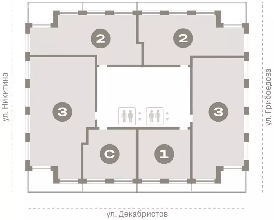 3-комнатная квартира: Новосибирск, улица Декабристов, 107/7 (86 м) - Фото 1