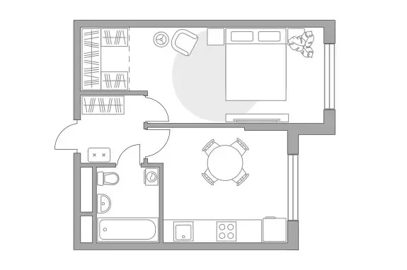1-комнатная квартира: Одинцовский городской округ, территориальное ... - Фото 1