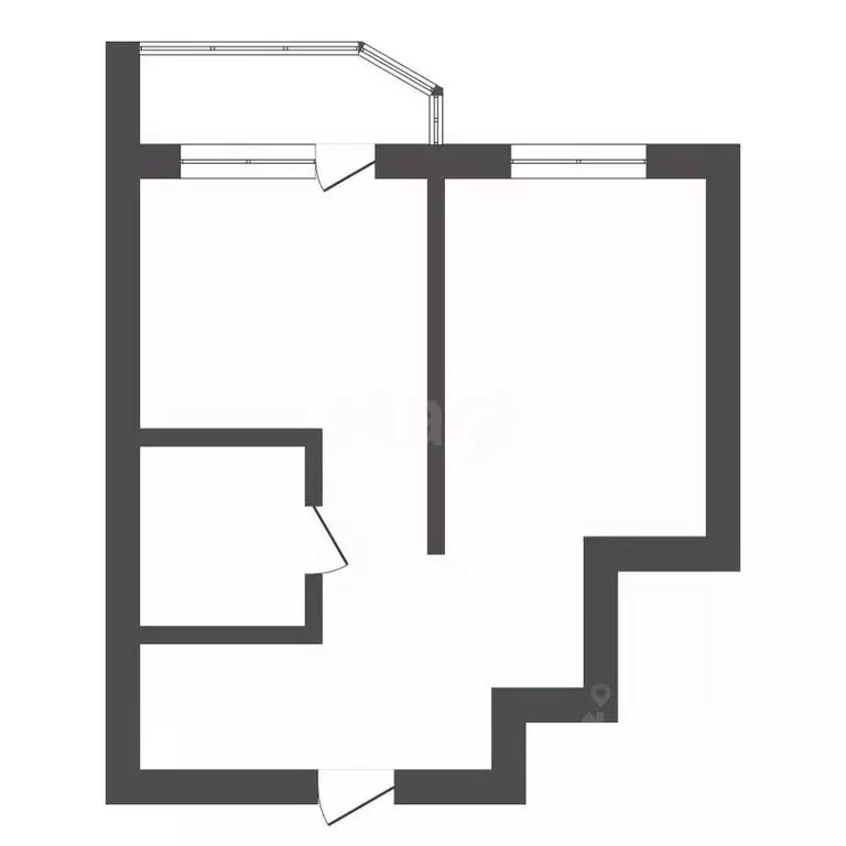 1-к кв. Амурская область, Благовещенск Тополиная ул., 82 (50.0 м) - Фото 2