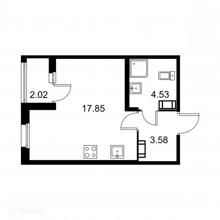 Продаётся 1-к квартира, 27 м - Фото 0