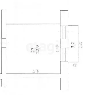 Комната, 22.9 м - Фото 1