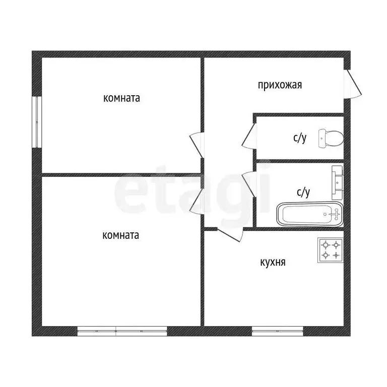 2-комнатная квартира: Кострома, 2-я Загородная улица, 36 (40.2 м) - Фото 1