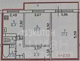 2-к кв. Ленинградская область, Кириши ул. Строителей (46.5 м) - Фото 2