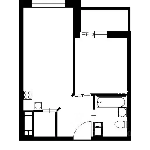 1-к кв. Санкт-Петербург ул. Русановская, 16к1 (32.3 м) - Фото 2