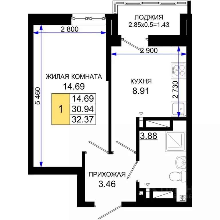 1-к кв. Ростовская область, Ростов-на-Дону Нефтекачка кв-л, Октябрь ... - Фото 0