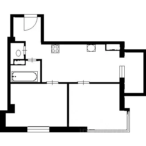 2-к кв. Санкт-Петербург Пулковское ш., 14Г (55.0 м) - Фото 1