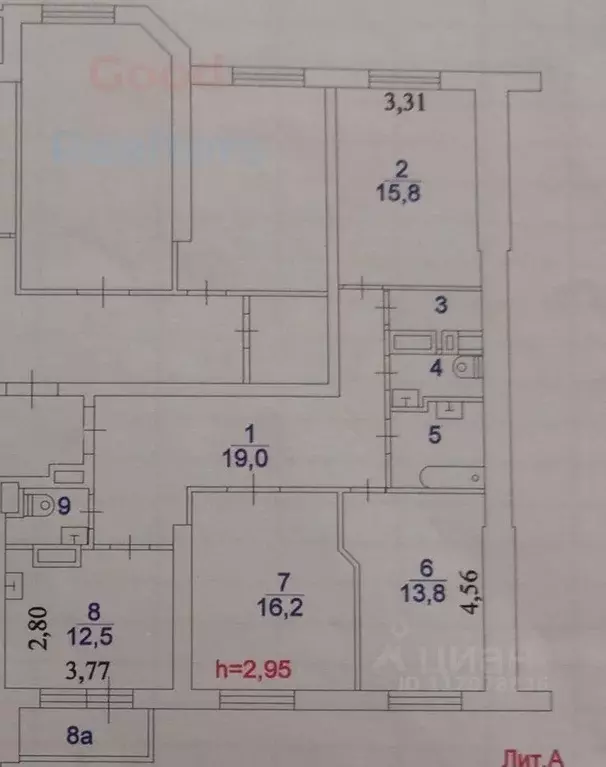 3-к кв. Москва Щукинская ул., 2 (87.0 м) - Фото 2
