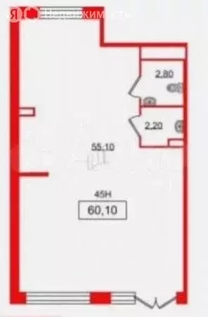 Помещение свободного назначения (61.7 м) - Фото 1