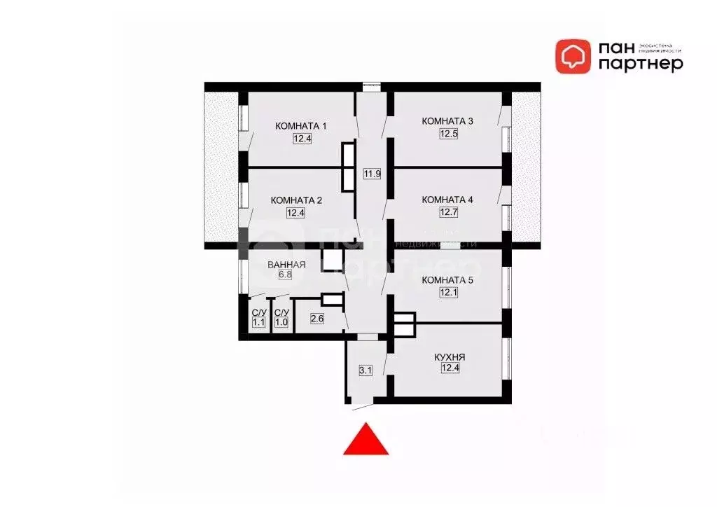 5-к кв. Санкт-Петербург Ленская ул., 17К1 (100.9 м) - Фото 1