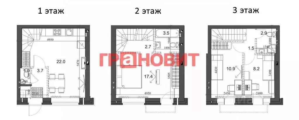 3-к кв. Новосибирская область, Новосибирский район, Мичуринский ... - Фото 1