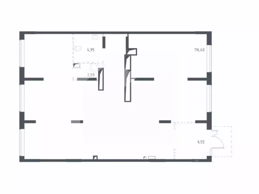 Помещение свободного назначения в Москва пер. Любучанский, 1к2 (130 м) - Фото 2