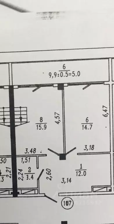 2-к кв. Севастополь ш. Фиолентовское, 134к5 (107.1 м) - Фото 2