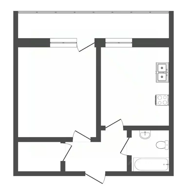 1-к кв. Тюменская область, Тюмень бул. Бориса Щербины, 13 (37.4 м) - Фото 2