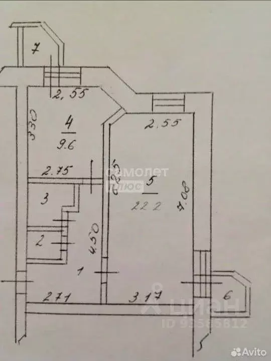 1-к кв. Курская область, Курск Рябиновая ул., 26 (44.5 м) - Фото 2