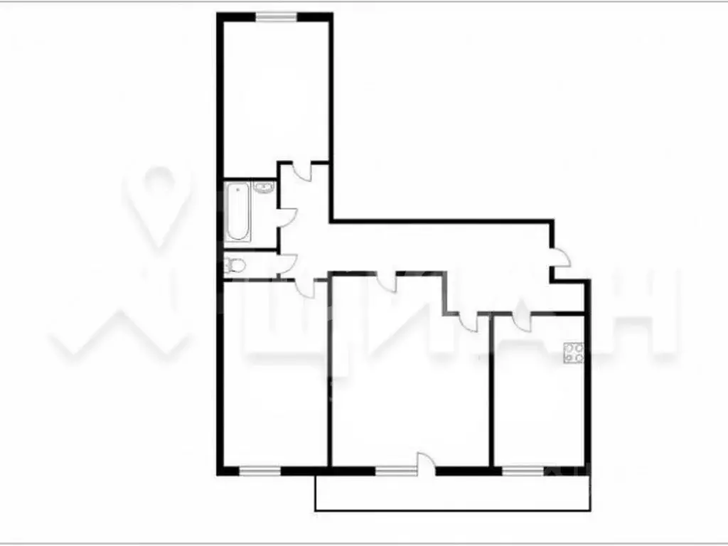 3-к кв. ульяновская область, ульяновск ул. 12 сентября, 5 (65.0 м) - Фото 1