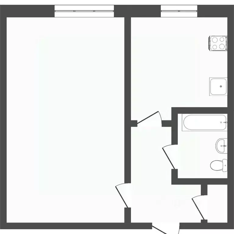 1-к кв. Омская область, Омск просп. Космический, 16А (28.7 м) - Фото 1