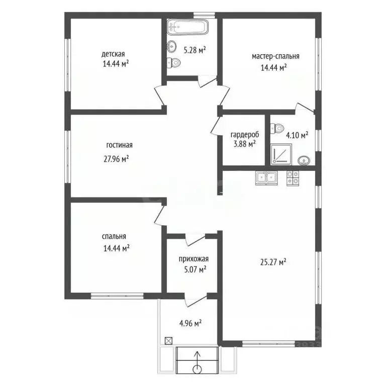 Дом в Тюменская область, Тюмень Тополя-3 СНТ,  (120 м) - Фото 1