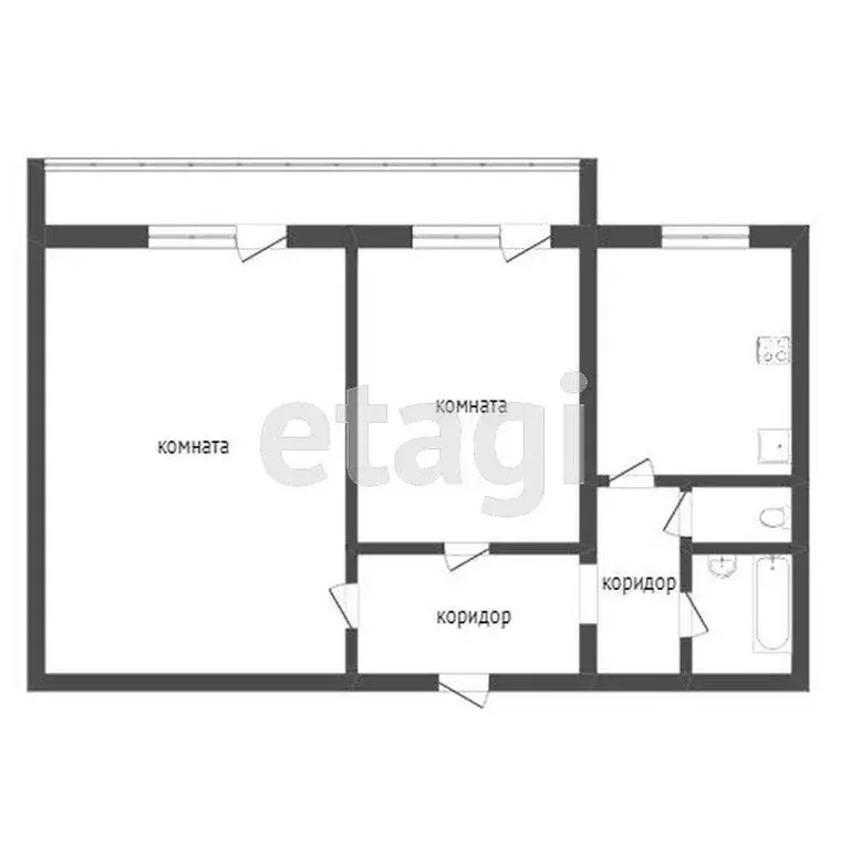 2-комнатная квартира: Миасс, улица Академика Павлова, 13 (51 м) - Фото 1