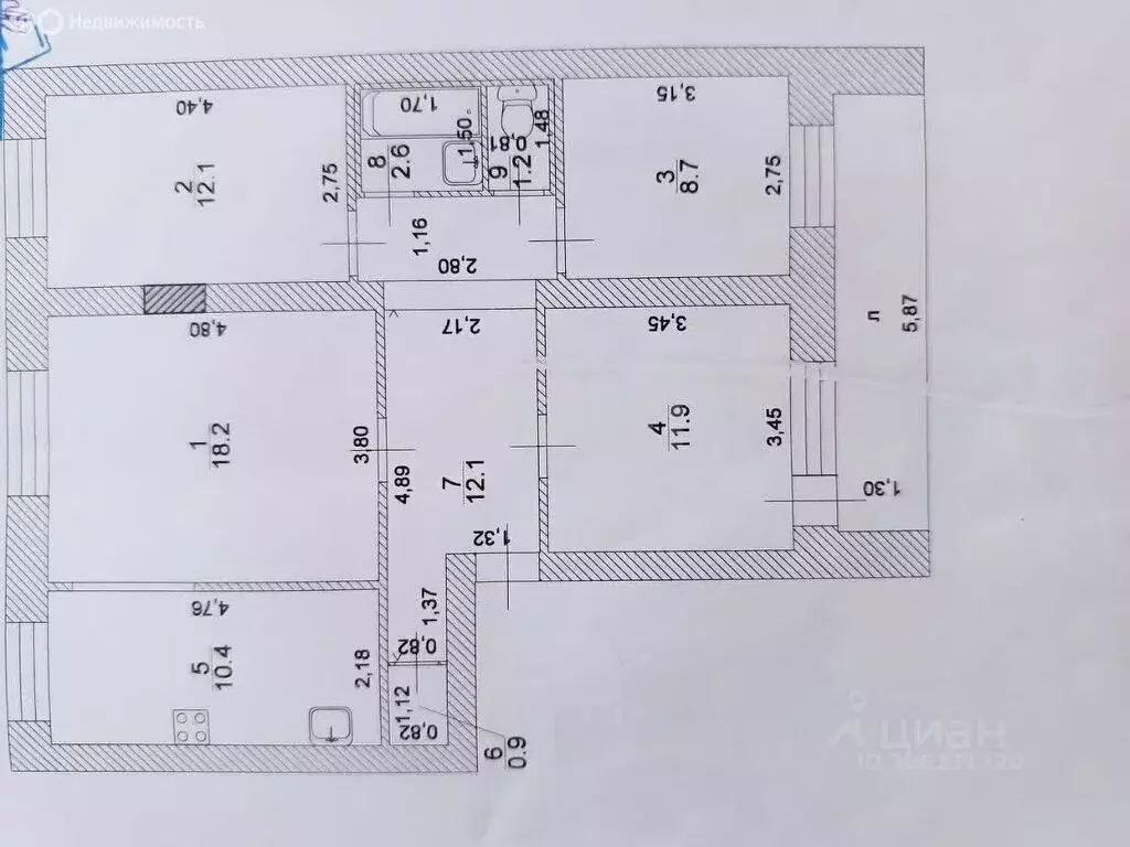 3-комнатная квартира: Ульяновск, улица Аблукова, 79 (78.1 м) - Фото 0
