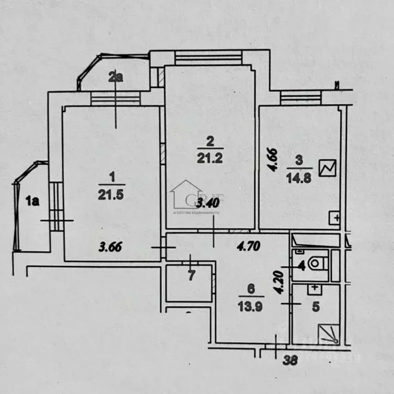 2-к кв. Москва Чертановская ул., 38к2 (80.0 м) - Фото 2