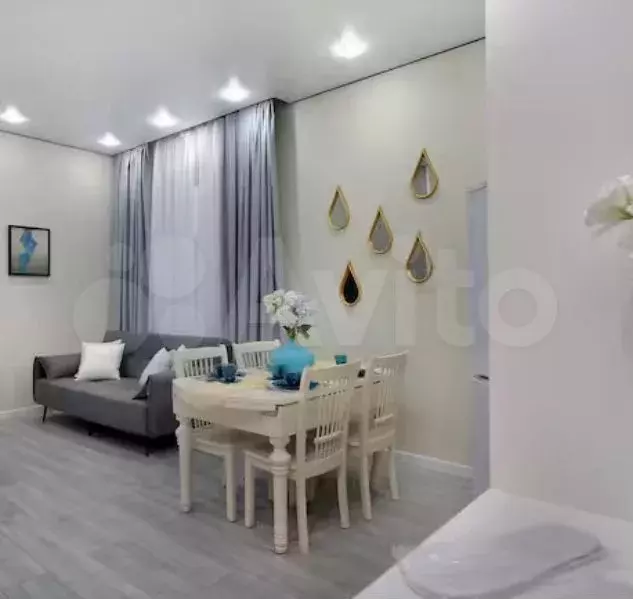 1-к. квартира, 57,6 м, 5/9 эт. - Фото 0